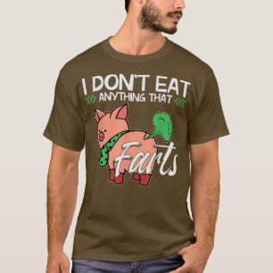 T-shirt Drôle Cochon biologique Alimentation végétarien Pl
