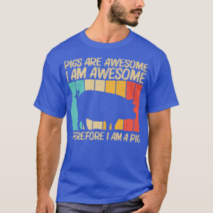 T-shirt Drôle Cochon Conception Pour Hommes Femmes Cochon