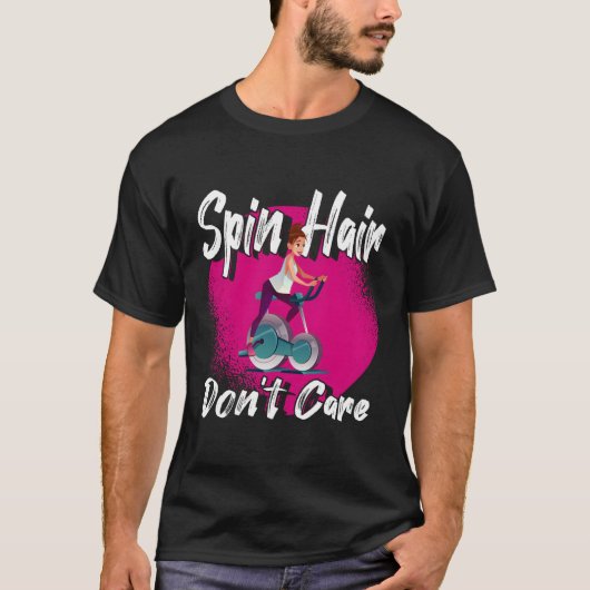 T-shirt Drôle Coiffure Spin Ne Se Soucie Pas De La Classe  (Devant)