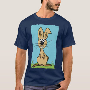 T-shirt Drôle Comic Enfants Animaux Dessin lapin