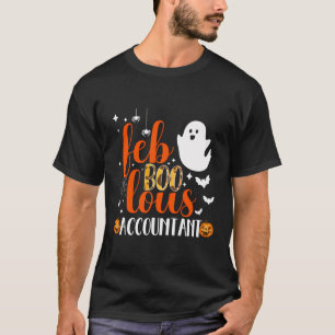 T-shirt Drôle comptable fabuleux mignon fantôme Halloween
