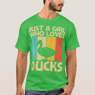 T-shirt Drôle Conception Canard Pour Filles Enfants Canard