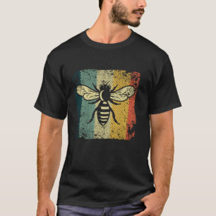 T-shirt Drôle Conception d'abeilles Vintages Pour Hommes F