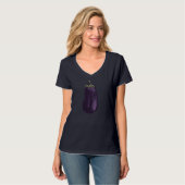 T-shirt Drôle Conception d'aubergines pour Fruit Vegetable (Devant entier)