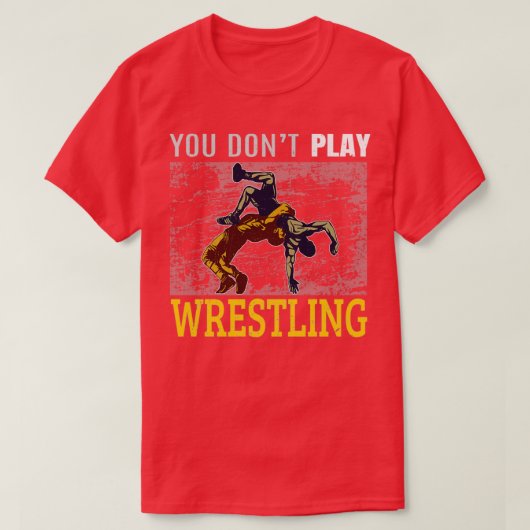 T-shirt Drôle Conception de lutte cadeau pour Wrestler (Design devant)