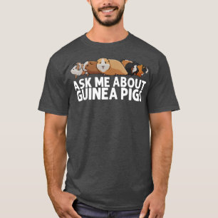 T-shirt Drôle Conception de porc Guinée pour hommes Femmes
