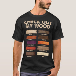 T-shirt Drôle Conception De Travail Du Bois Pour Hommes Pa