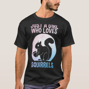 T-shirt Drôle Conception d'écureuil pour filles femmes mam