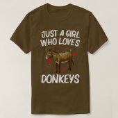 T-shirt Drôle Conception Donkey Pour Femmes Filles Mule An (Design devant)