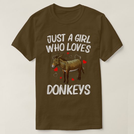 T-shirt Drôle Conception Donkey Pour Femmes Filles Mule An (Design devant)