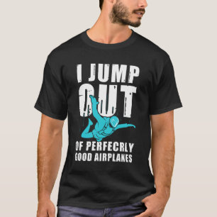 T-shirt Drôle Conception Skydiving Pour Hommes Femmes Skyd
