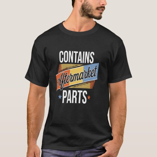 T-shirt Drôle Contient Conception de Récupération de Pièce (Devant)