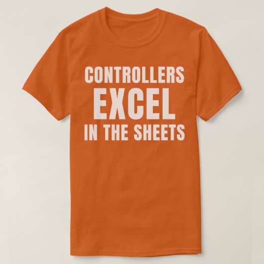 T-shirt Drôle Contrôleurs Excel dans la comptabilité des f (Design devant)