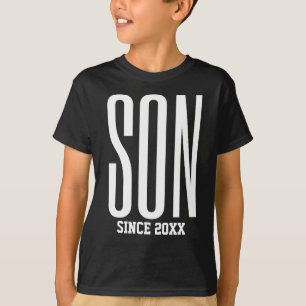T-shirt Drôle cool fils cadeau noir vêtement personnalisé
