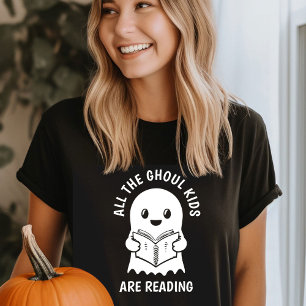 T-shirt Drôle Cool Ghost GHOUL Les enfants lisent