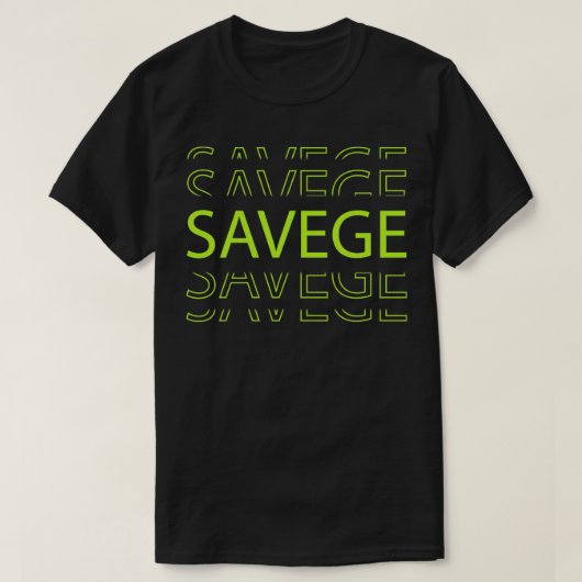 T-shirt Drôle cool Savage rétro pour garçons filles cadeau (Design devant)