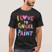 T-shirt Drôle Correspondant J'Aime Les Couples De Peinture (Devant)