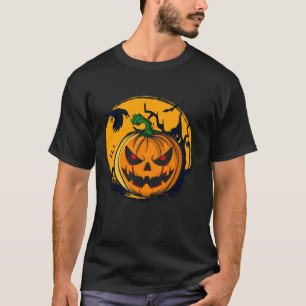 T-shirt Drôle Costume Citrouille Halloween T Chemise