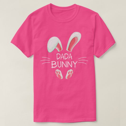 T-shirt Drôle Costume de Pâques Matching mignon Dada Bunny (Design devant)