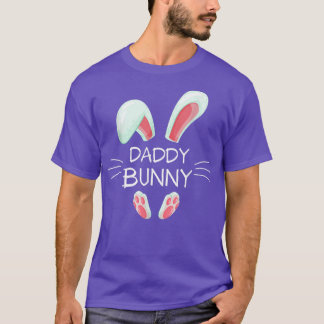 T-shirt Drôle Costume de Pâques Matching mignon Daddy Bunn