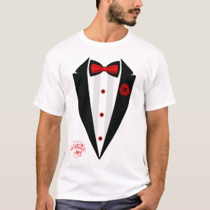 T-shirt Drôle Costume Tuxedo Saint Valentin Formal Tux