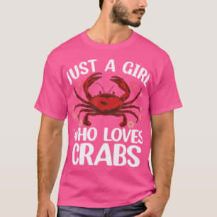 T-shirt Drôle Crabe Conception Pour Filles Enfants Femmes