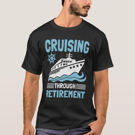 T-shirt Drôle Cruise Retraite Art Hommes Femmes Croisière (Devant)