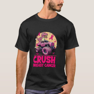 T-shirt Drôle Crush Cancer du sein Dinosaure équitation Mo