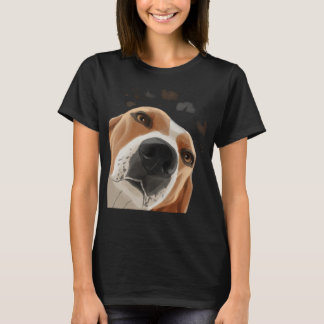 T-shirt Drôle curieux chien Treeing Walker Coonhound