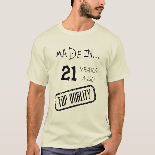 T-shirt drôle customisé d'anniversaire pour (Devant)