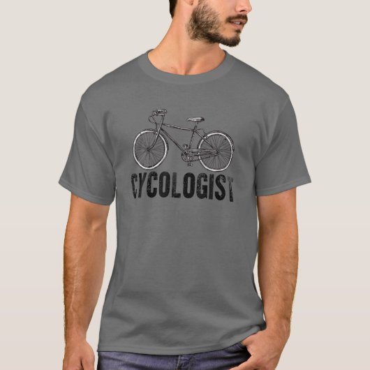 T-shirt Drôle Cycologue Signification Vélo Vélo (Devant)