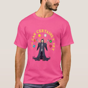 T-shirt Drôle D20 Dice Jeu Skeleton Witchcraft Nerdy Jeu