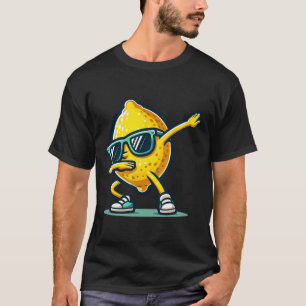 T-shirt Drôle Dab Lemon Dancing Dabbing Retro Fruit 2