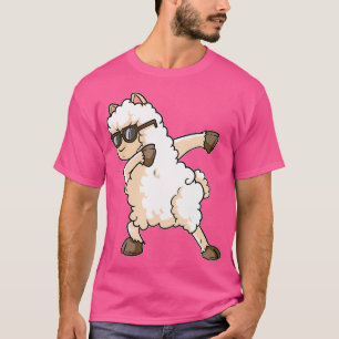 T-shirt Drôle Dabbing Alpaca Cool Llama Lama Dancing Sheep