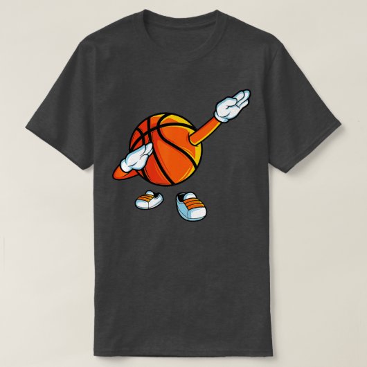 T-shirt Drôle Dabbing Basketball Dancing Ball Jeu En Chaus (Design devant)