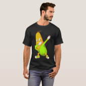 T-shirt Drôle Dabbing Corn Cute Dancing Farmants.png (Devant entier)