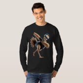 T-shirt Drôle Dabbing Ostrich Oiseau Amant Dab Oiseau Oise (Devant entier)