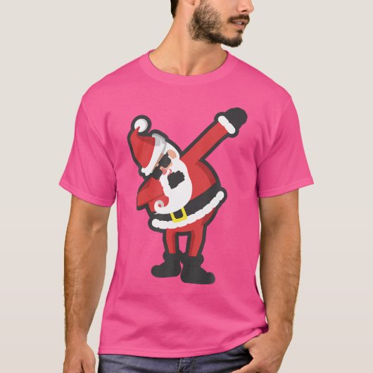 T-shirt Drôle Dabbing Père Noël Hip hop Christmas Dab (Devant)