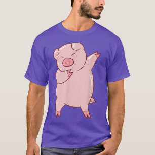T-shirt Drôle Dabbing Pig Cute Pigs Dab Fermier Dabbing Pi