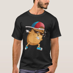 T-shirt Drôle Dabbing Potato Cadeau Cool Dancing Spuds Hip