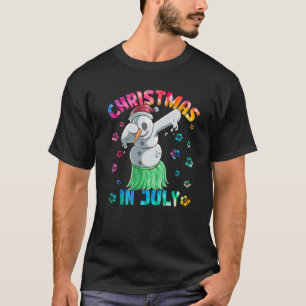 T-shirt Drôle Dabbing Snowman Noël En Juillet Été Bea