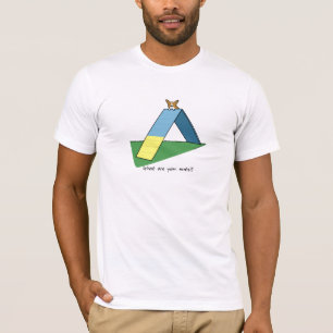 T-shirt drôle d'agilité de corgi d'Un-Cadre