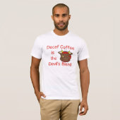 T-shirt drôle d'amant de café (Devant entier)
