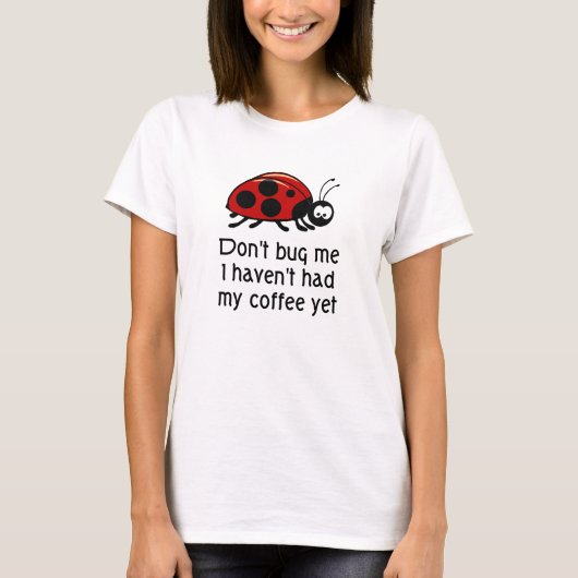 T-shirt drôle d'amant de café (Devant)