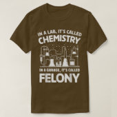 T-shirt Drôle dans un laboratoire appelé Chimie scientifiq (Design devant)