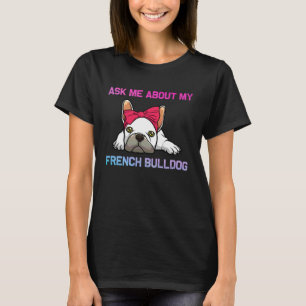 T-shirt Drôle d'art de Bouledogue Français pour hommes fem