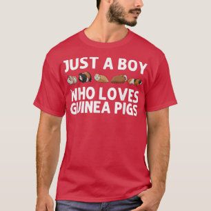 T-shirt Drôle d'art de cochon d'Inde pour garçons Enfants