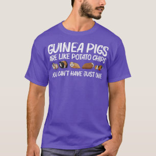 T-shirt Drôle d'art de cochon d'Inde pour hommes femmes ro