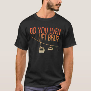 T-shirt Drôle d'art de ski pour hommes femmes sport d'hive