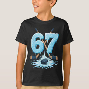 T-shirt Drôle de 67 Hockey Six Seven Ice Drip Lover Mème G